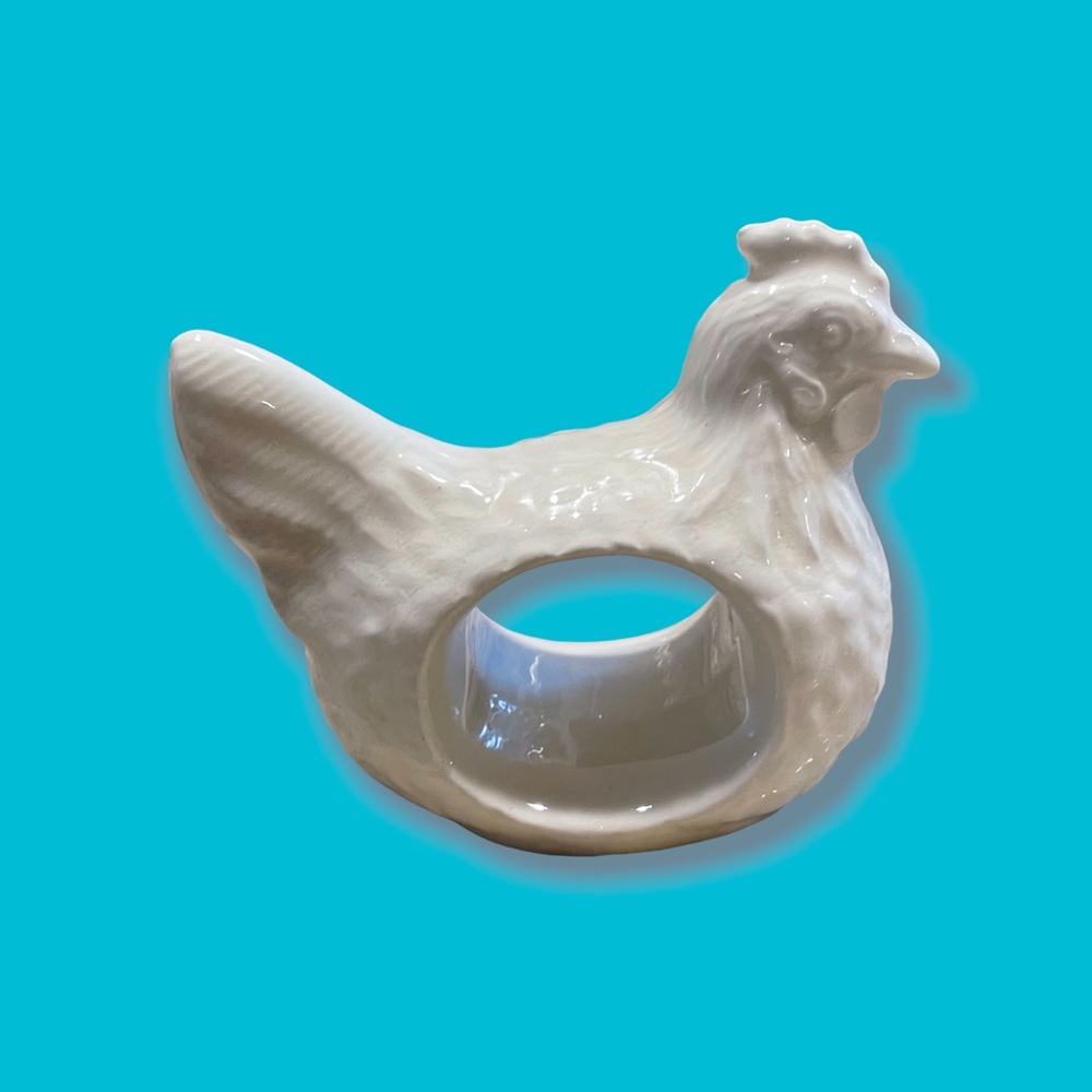 Handcrafted Vintage Ceramic Hen Napkin Holders (8)